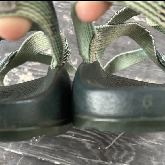 Chaco Classic Womens Size 6 Green/Teal/White Strappy Outdoor Sport Sandals - Picture 6 of 7
